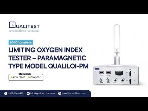 Preview image for the video "Limiting Oxygen Index Tester – Paramagnetic Type Model QualiLOI-PM | WorldofTest | Qualitest".