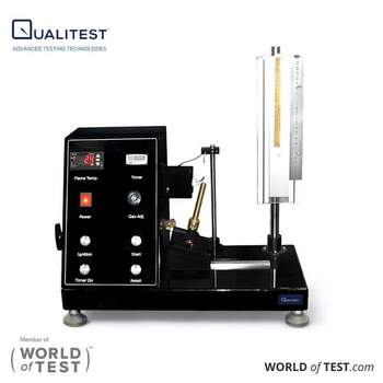 Vertical Burning Test Apparatus for Rigid Foam Plastics