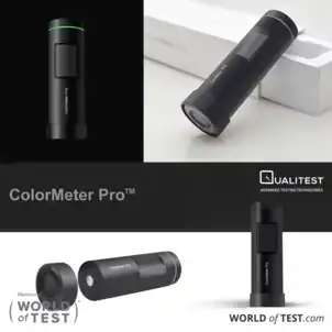 ColorMeter, color measuring tool, color management, Bluetooth colorimeter, color value measurement, color difference, color card database, AI color measurement, auto calibration colorimeter